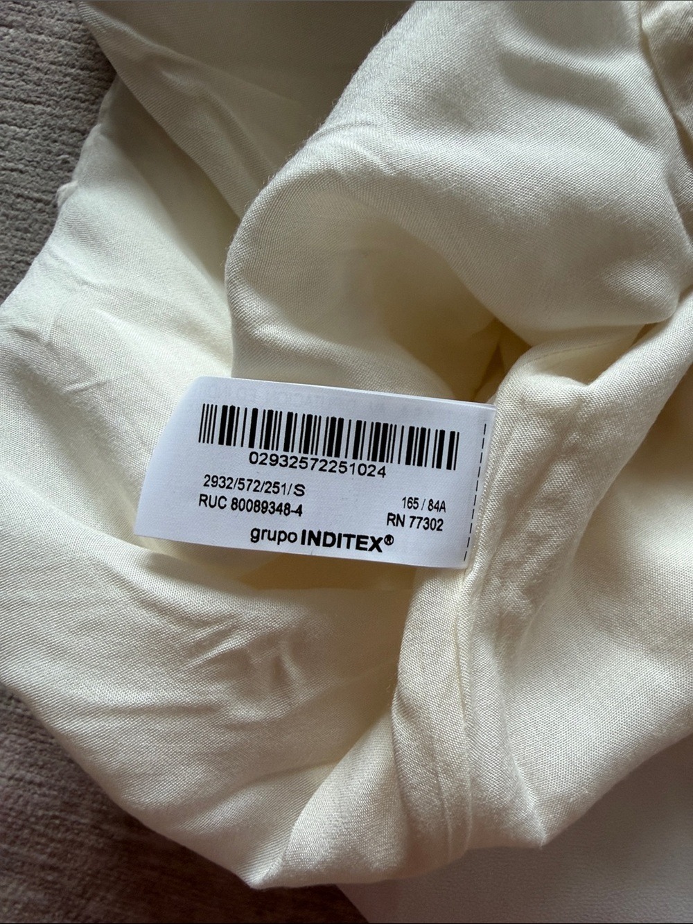 Zara Cream Belted Mini Dress Small - Picture 10 of 11